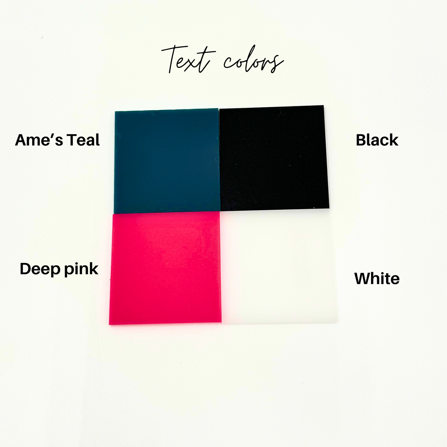 Available text colors
