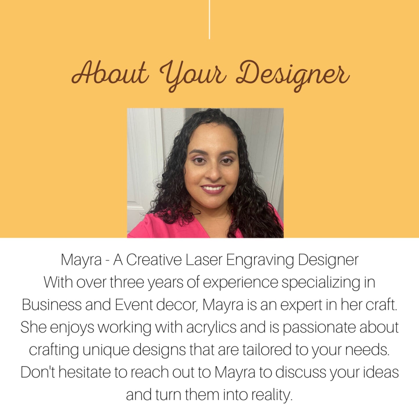 About your designer