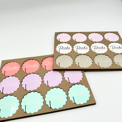 Scalloped Drink Tags