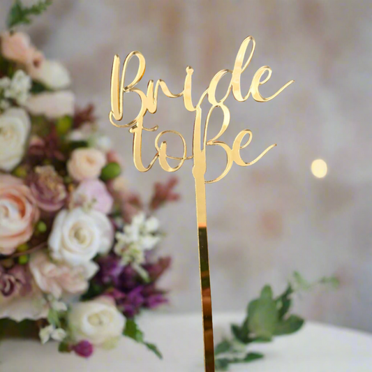 Bride to be cake topper