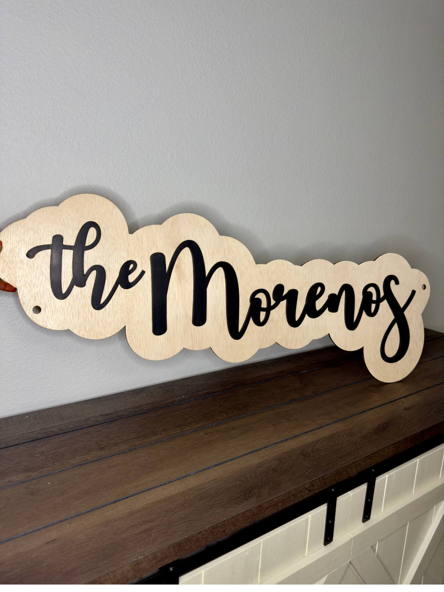 36 inch Double layered wooden sign