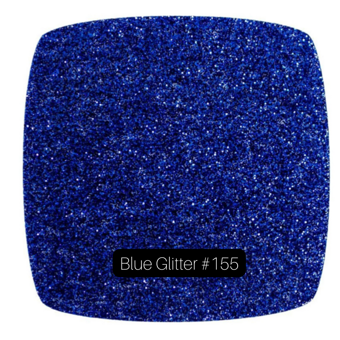 Blue glitter acrylic