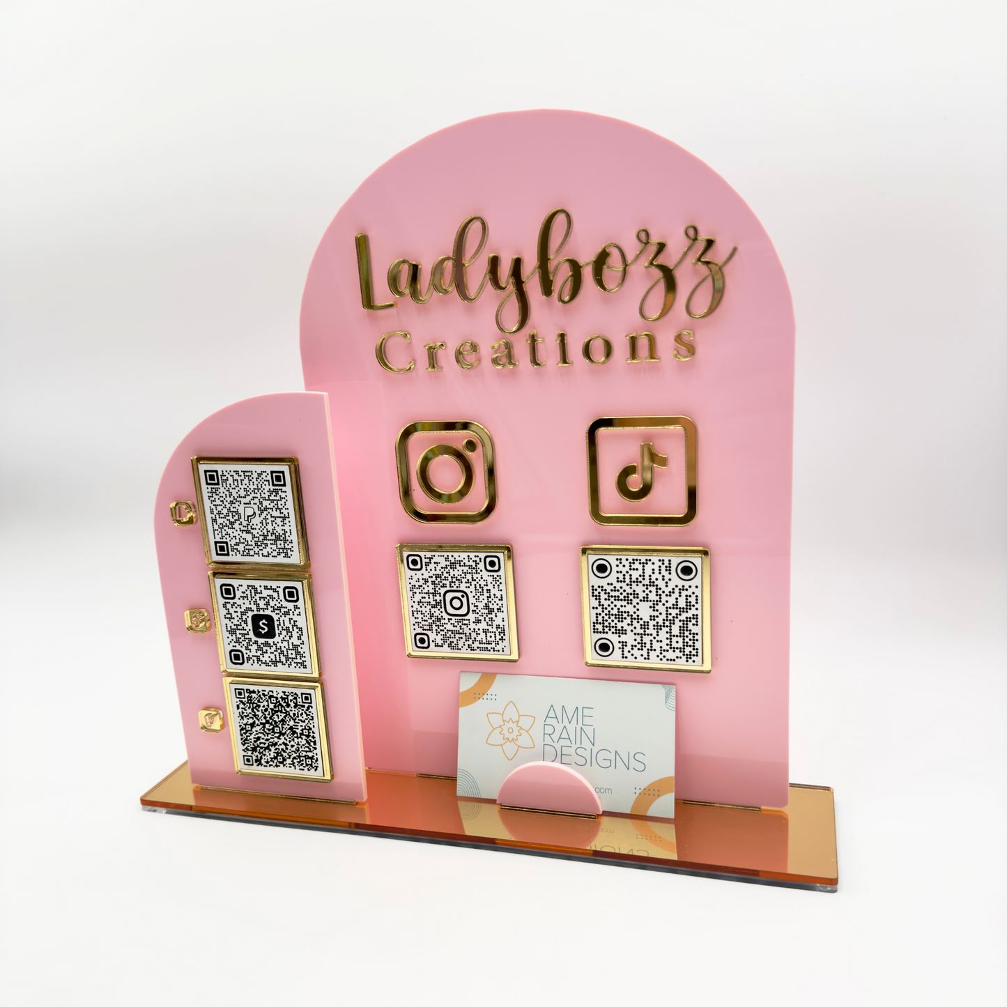 QR Code Sign in Pink