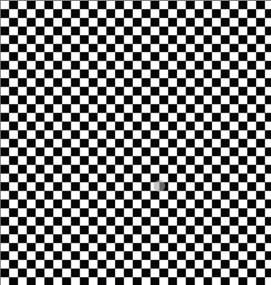 Black and white checkered acrylic