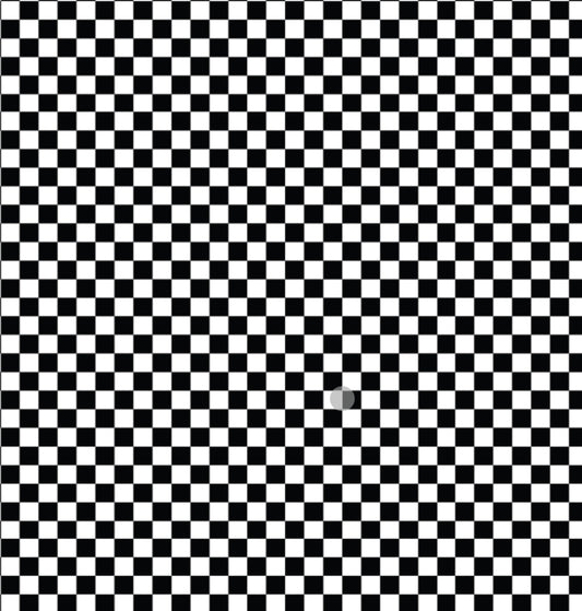 Black and white checkered acrylic