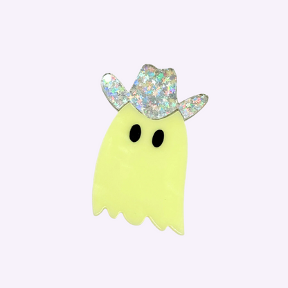 Western ghost tag with stars hat