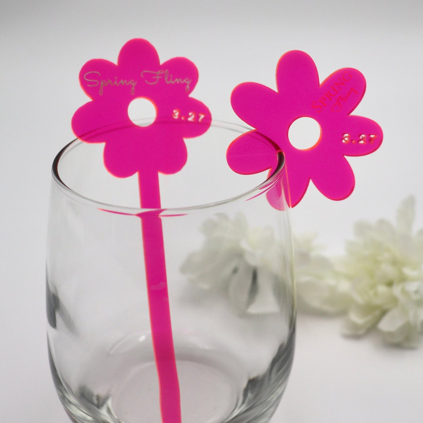 Set of 12 Daisy Drink Stirrers