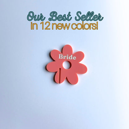 Daisy Drink Tags in Pastel Colors- Set of 20