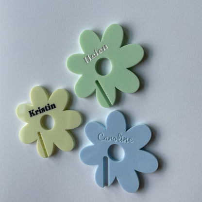 Daisy Drink Tags in Pastel Colors- Set of 20