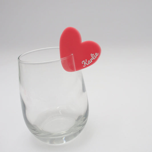 Heart Drink Tags-Set of 12