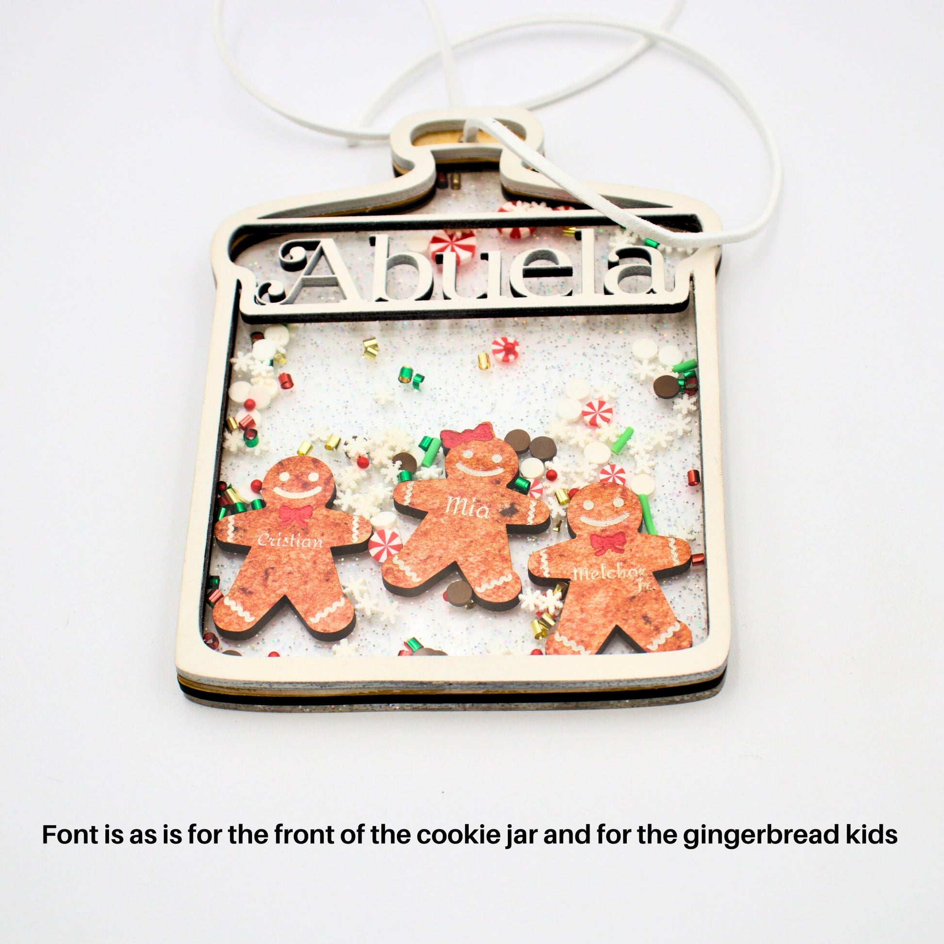 Gingerbread Cookie Jar - 4D Shaker Ornament