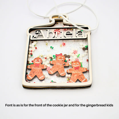 Gingerbread Cookie Jar - 4D Shaker Ornament