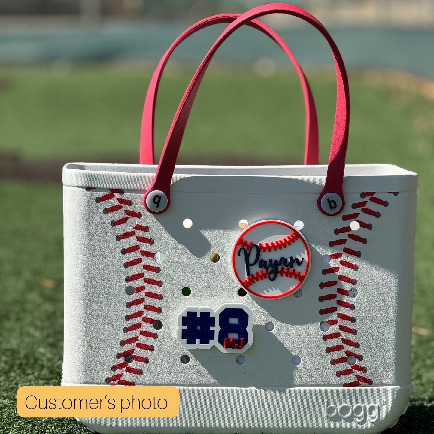 Baseball Bogg Bag Tag