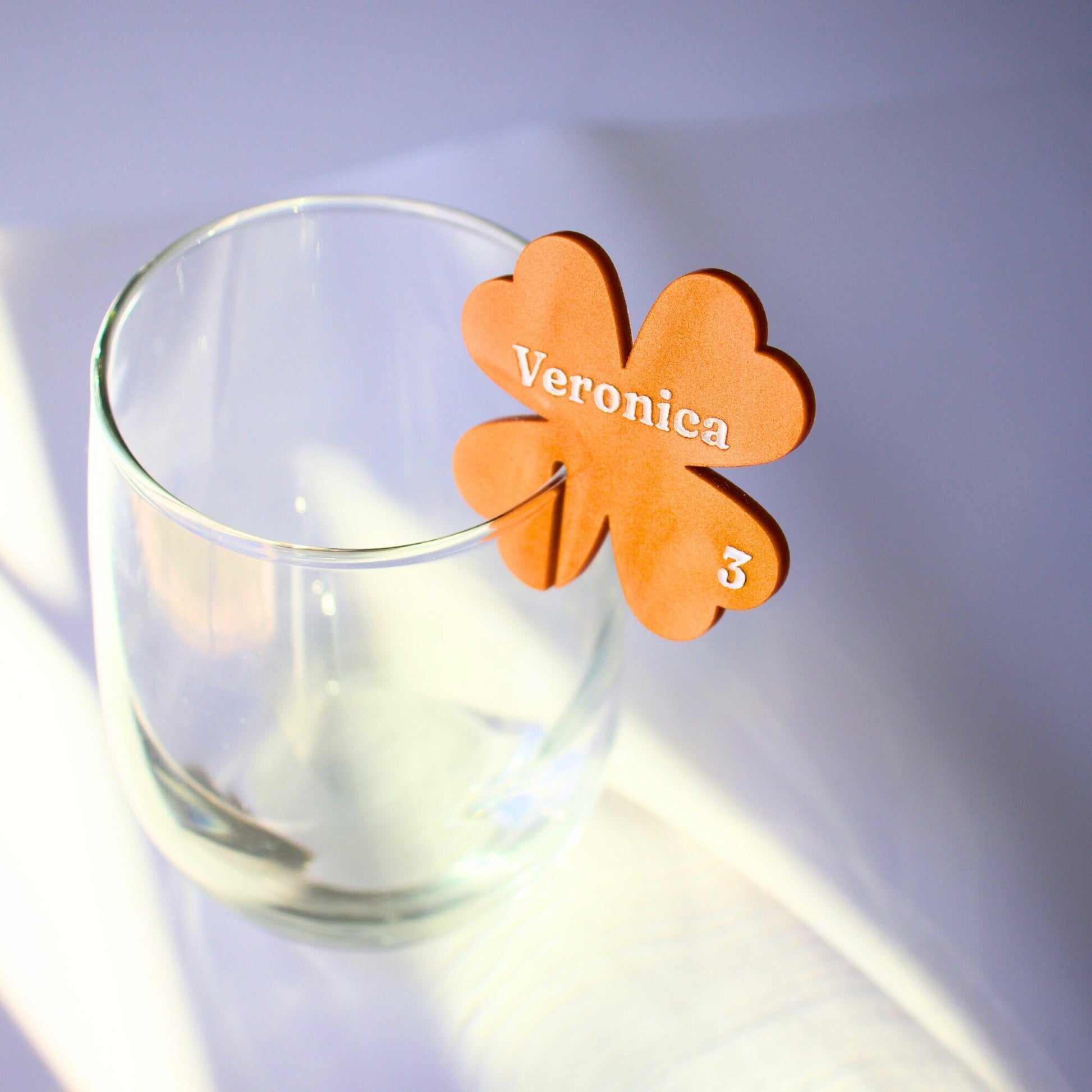 Shamrock Drink Markers - Set of 25 Pearl Acrylic