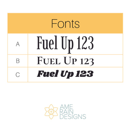 available fonts