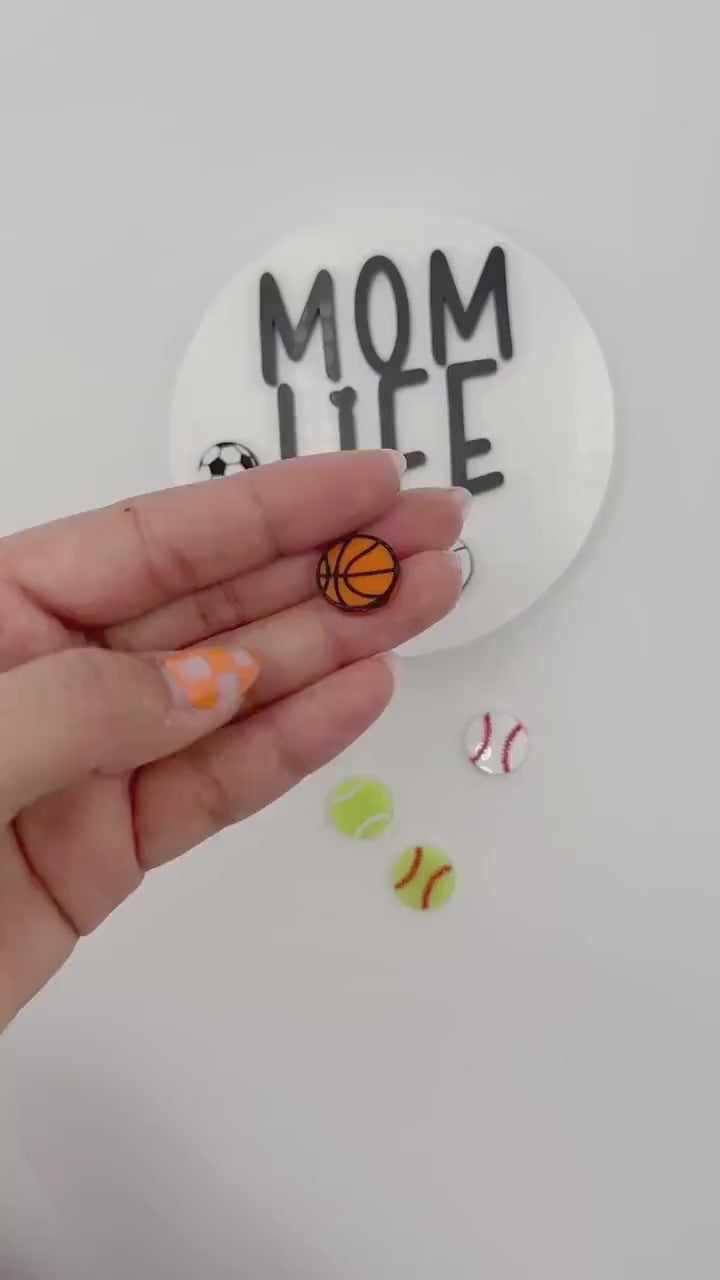 Sports Mom Bogg Tag - Select Which Sports! Mom Life Bogg Bag Accessory For The Trendy Busy Mama, Perfect DIY Mom Gift