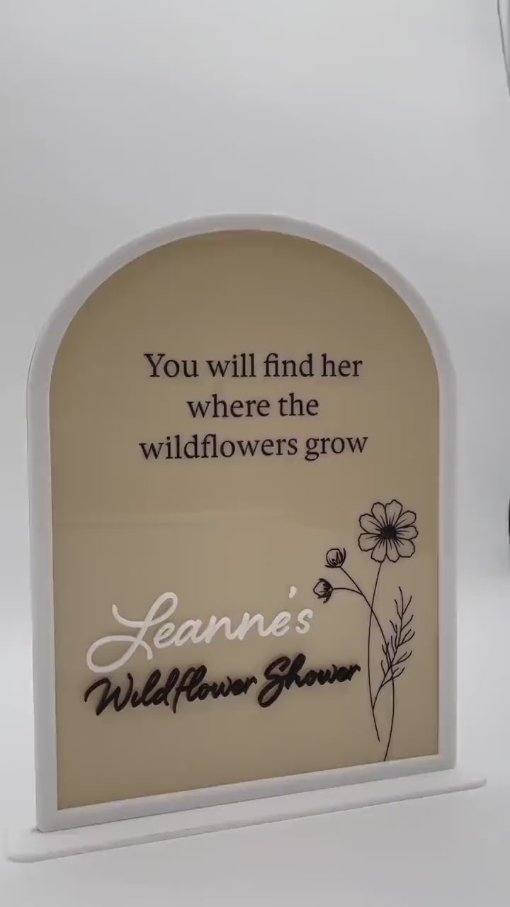 Wildflower Bridal Shower Sign