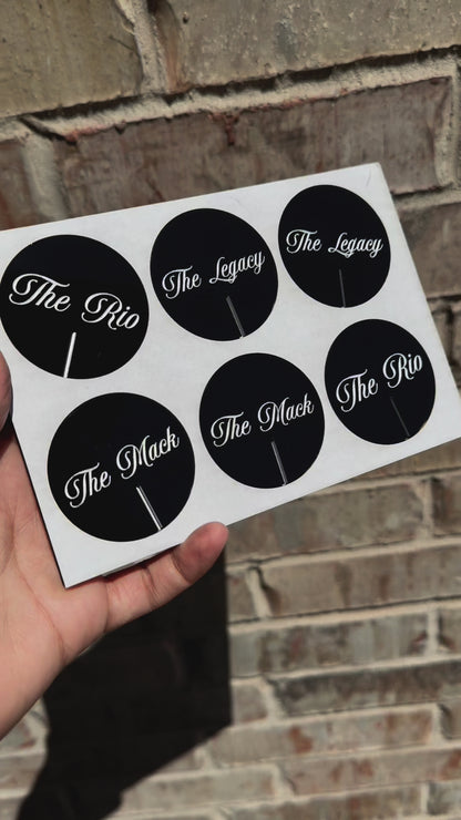 Round Drink Tags- Set of 25