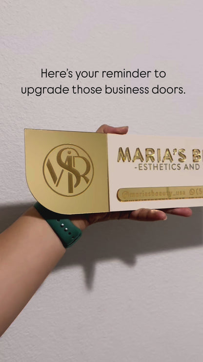 Door Plaque for Business